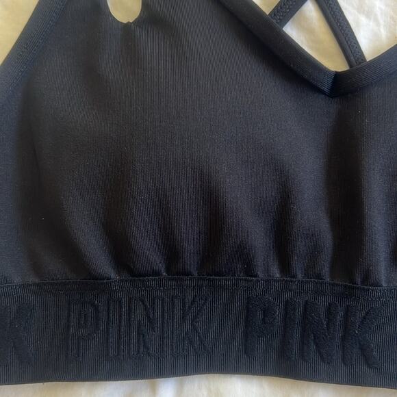 PINK VICTORIAS SECRET Women's Ultimate Strappy Back Lightly Lined Sports Bra - Picture 3 of 5